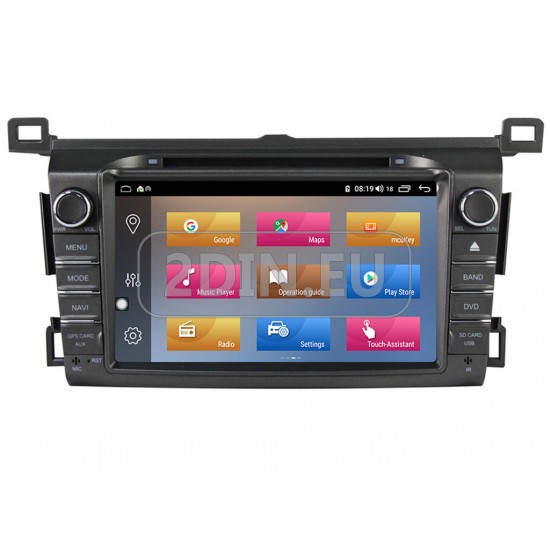 TOYOTA RAV4 - МУЛТИМЕДИЯ / НАВИГАЦИЯ ANDROID CPU:8-CORE, RAM:4GB DVD + CARPLAY + DSP + SIM